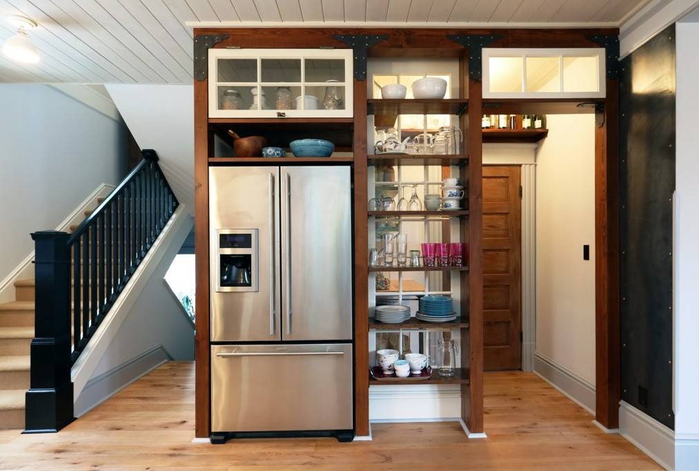 Холодильник на кухне - правила идеального размещения (80 фото идей)