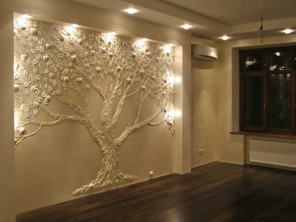Дерево на стене +75 фото в интерьере - «декор»
