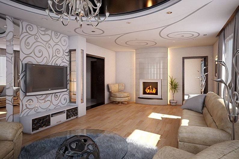 Идеи обычного ремонта зала своими руками (50 фото): отделка гостиной комнаты в современном стиле декоративным камнем и деревом