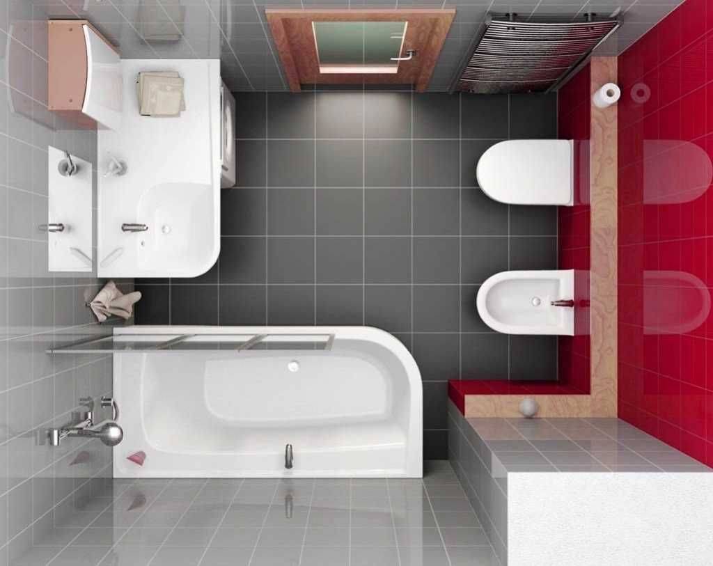Ремонт маленькой ванной комнаты. 40 идей интерьера