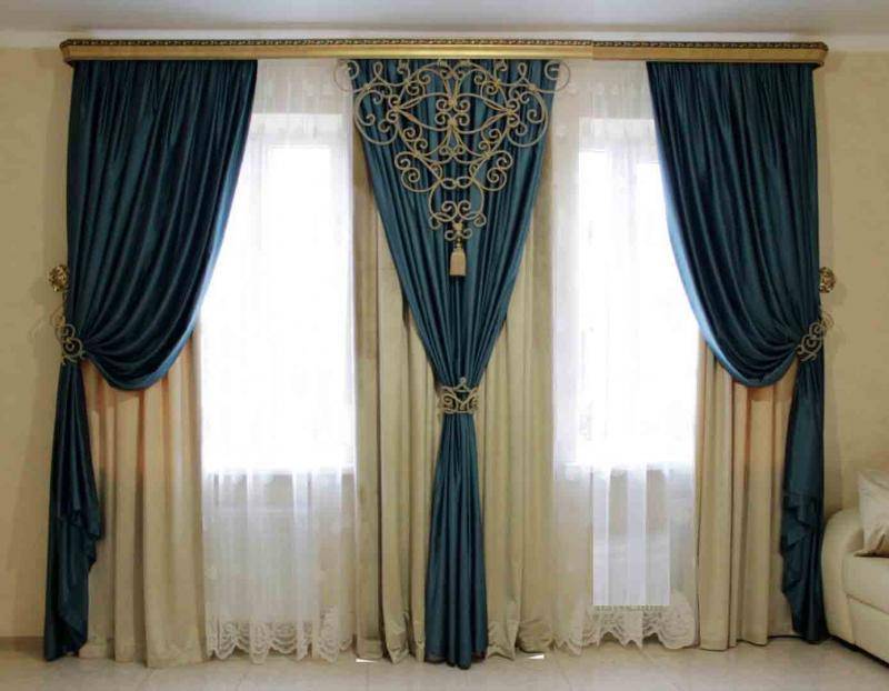 Современный стиль в гостиной — какие выбрать шторы