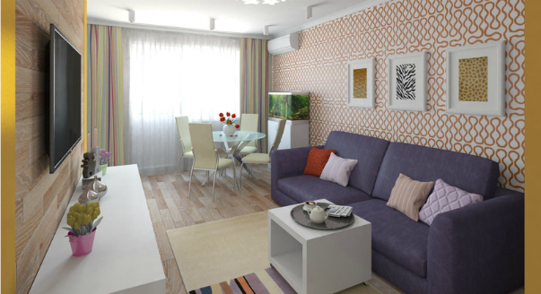 75 идей дизайна для двухкомнатной квартиры серии 44т "распашонка"