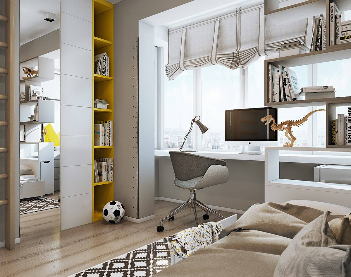 70 идей зонирования однокомнатной квартиры - фото, способы и дизайн