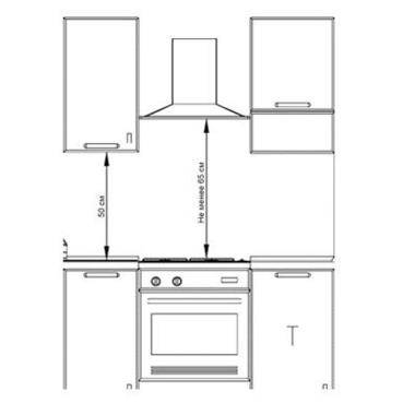 Расстояние от столешницы до встроенной вытяжки. на какой высоте вешать вытяжку над электроплитой и газовой плитой