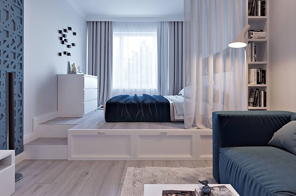 Дизайн спальни с диваном вместо кровати фото