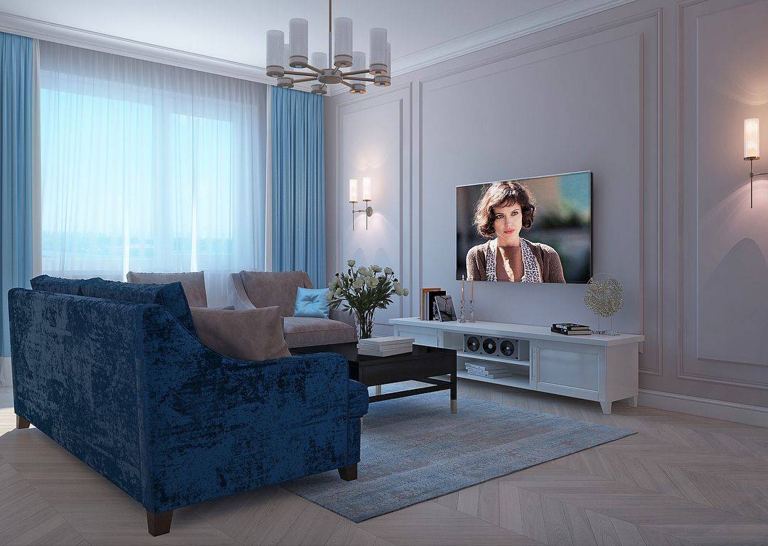 Синий диван (64 фото): как сочетать модели темно-синего цвета в интерьере, бархатный большой и красивый со вставками зебры, тканевый