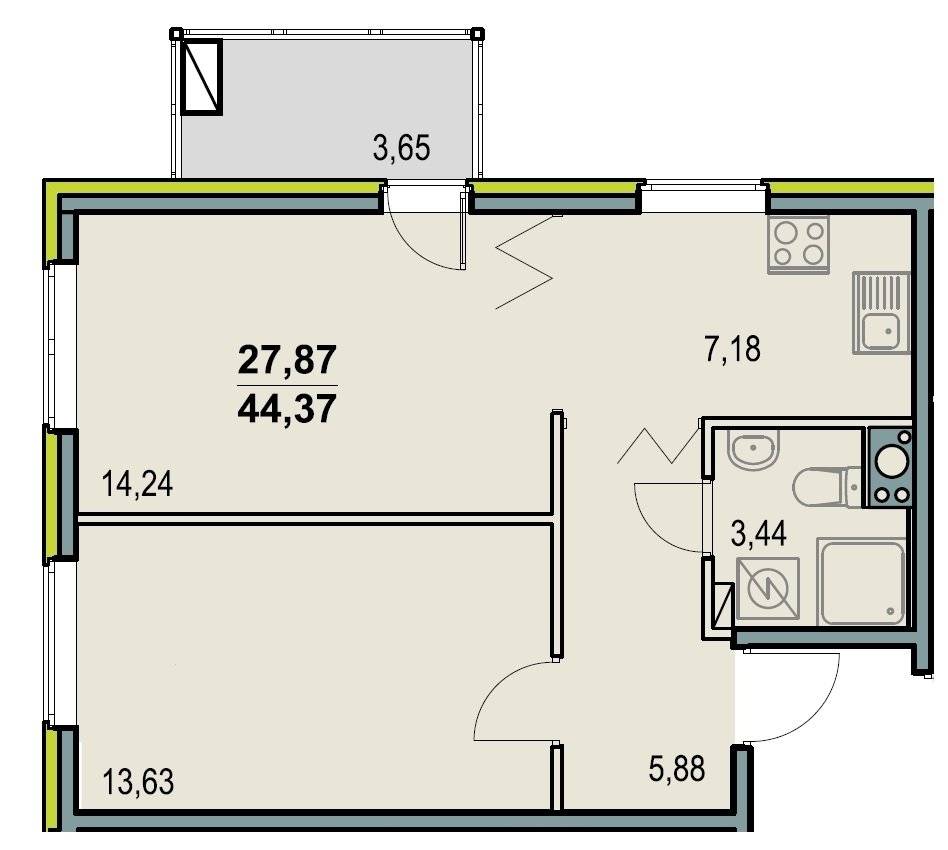 Дизайн квартиры серии 44т: лучшие решения современного интерьера