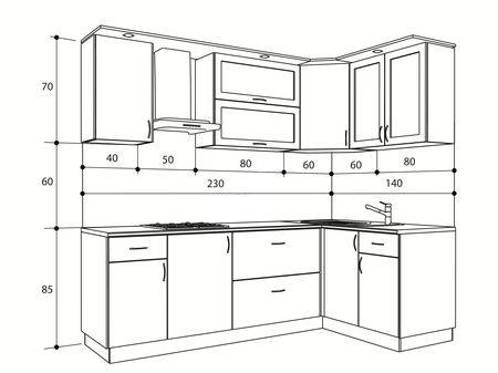 На какой высоте вешать кухонные шкафы: размеры от пола нижних шкафов на кухне и верхних от столешницы