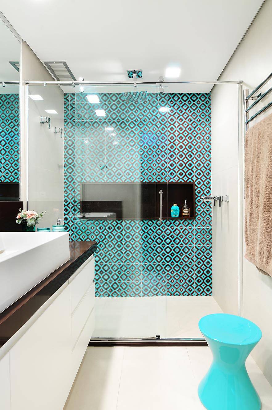 Плитка мозаика в ванной. 35 идей дизайна