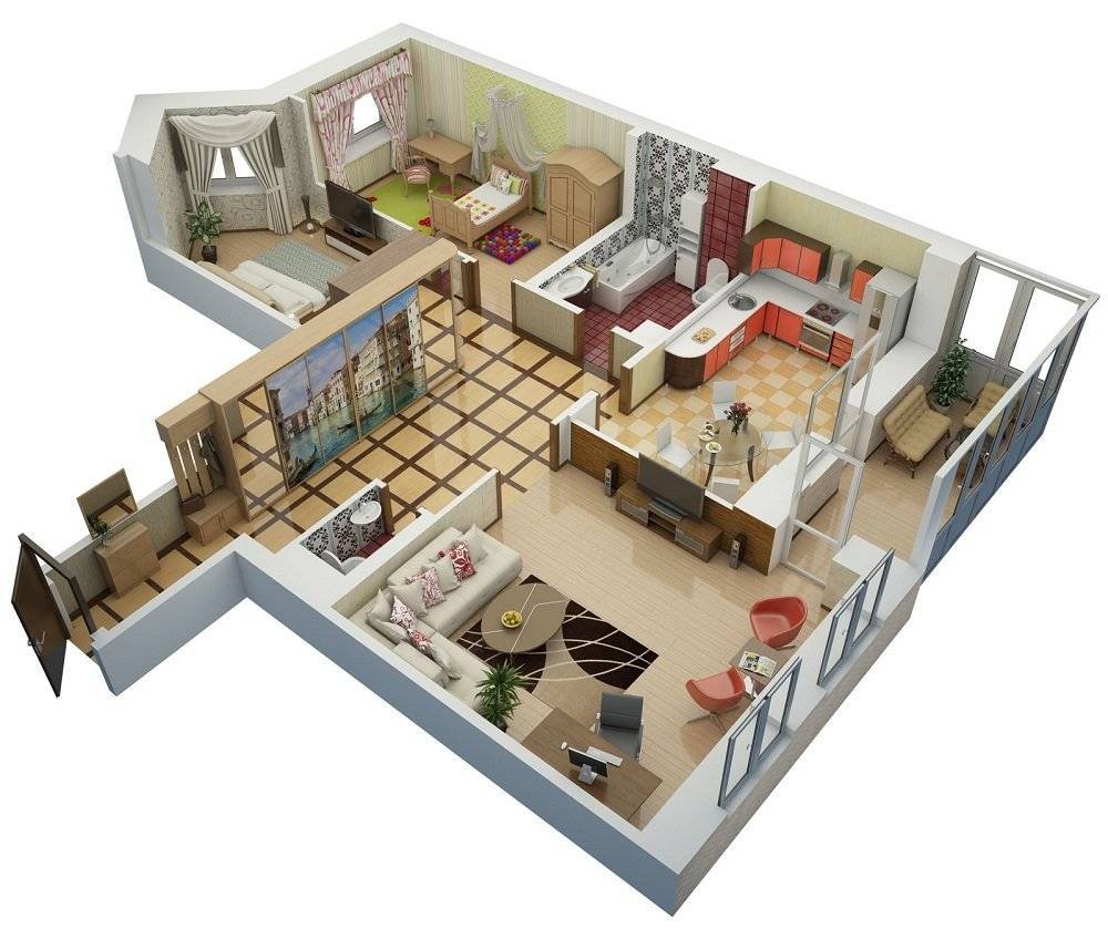 Дизайн трехкомнатной квартиры 80 кв. м: примеры интерьера
