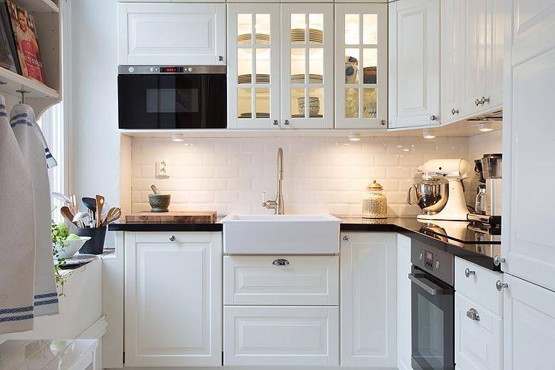 Белая кухня в интерьере – 35 фото с идеями красивого дизайна
