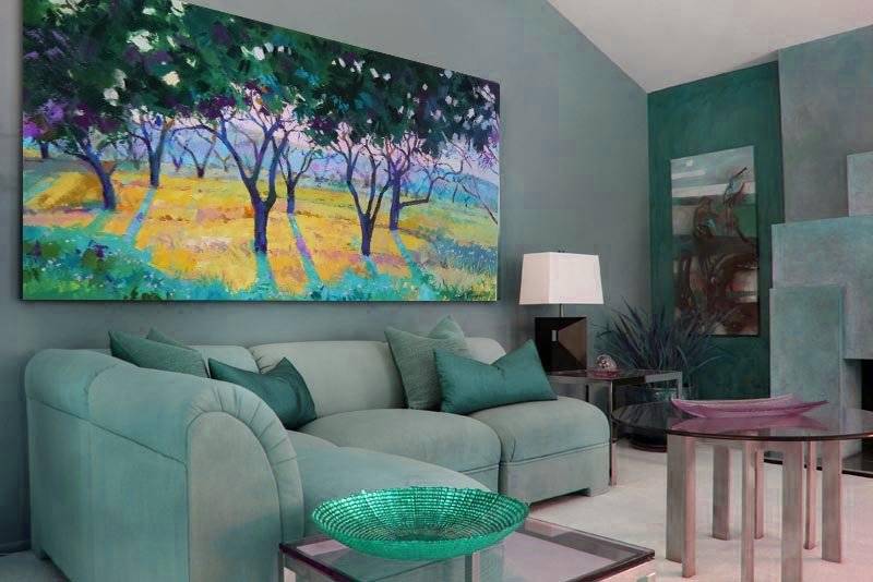 Красивые картины для домашнего интерьера - на какой высоте вешать в квартире, для гостиной или спальни, над диваном, в том числе модульные, постеры и панно, с вышивкой, абстрактные, живопись, из пазлов, китайские + фото