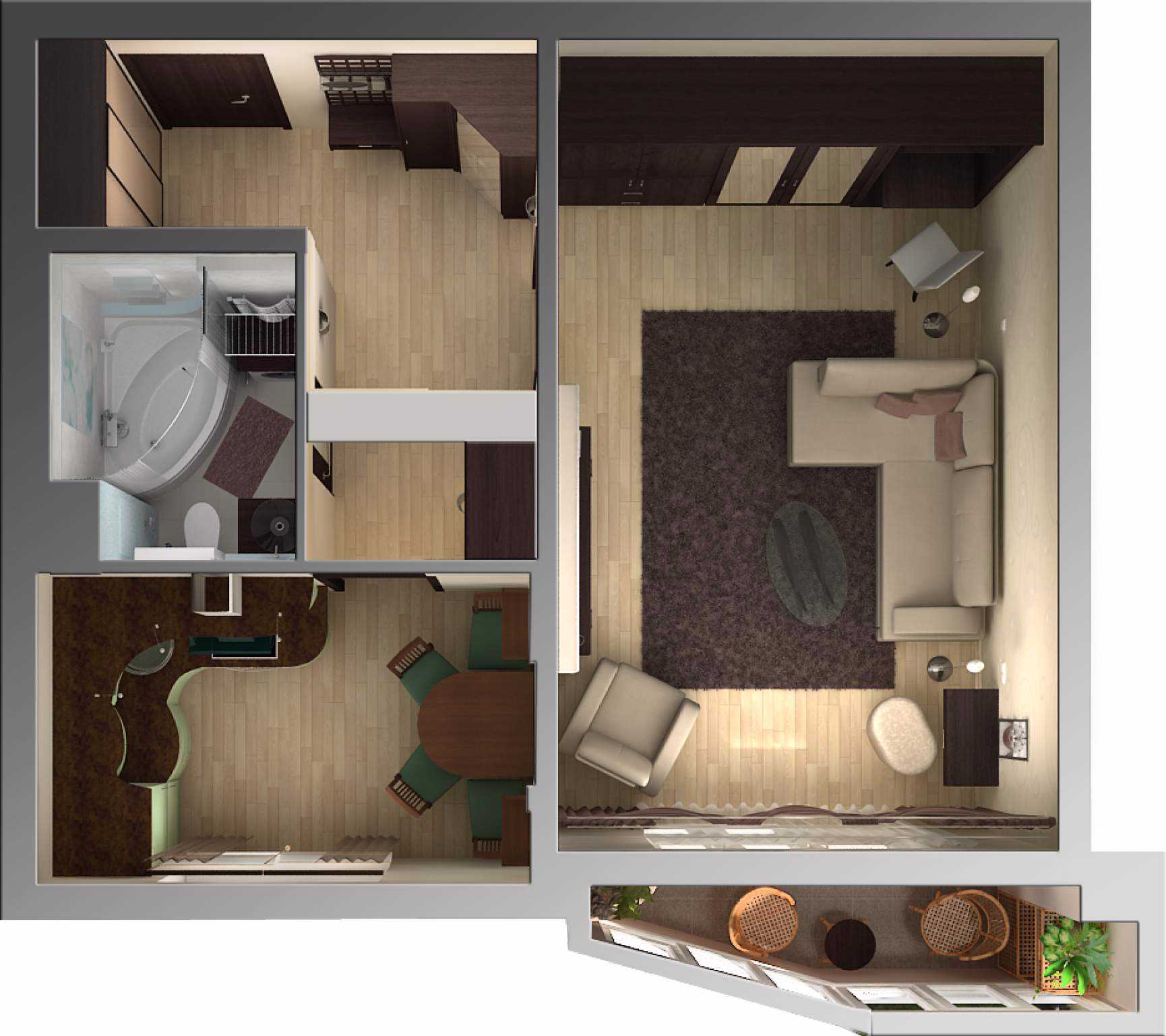 Дизайн квартир 40 кв. м. лучшие идеи, фото и советы по увеличению пространства