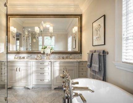 Классический дизайн ванной комнаты - 120 фото особенностей и нюансов применения классики