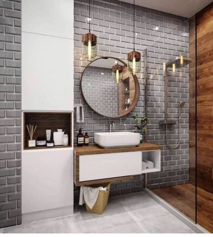 Дизайн ванной комнаты в скандинавском стиле (13 фото)