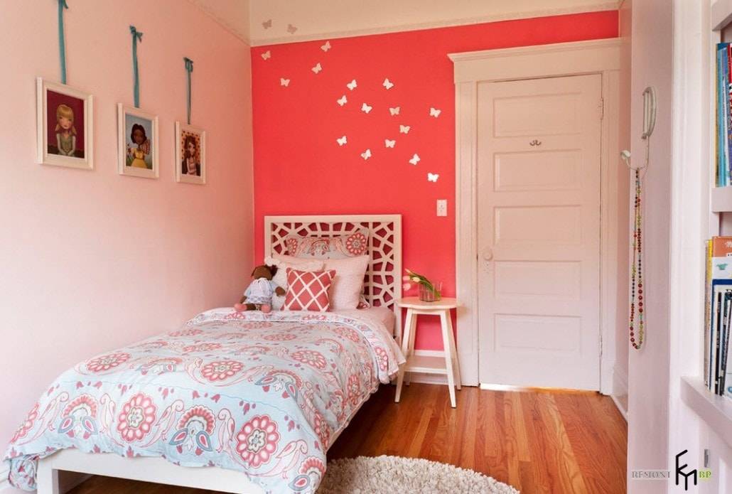 Как красиво покрасить стены в детской комнате фото