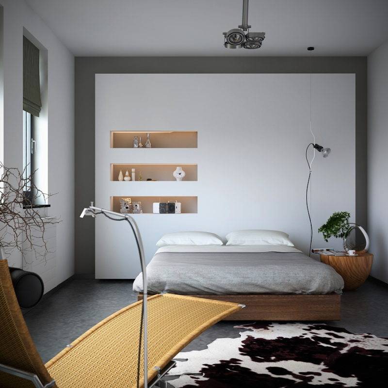 Как красиво оформить стены в спальне над кроватью – варианты оформления