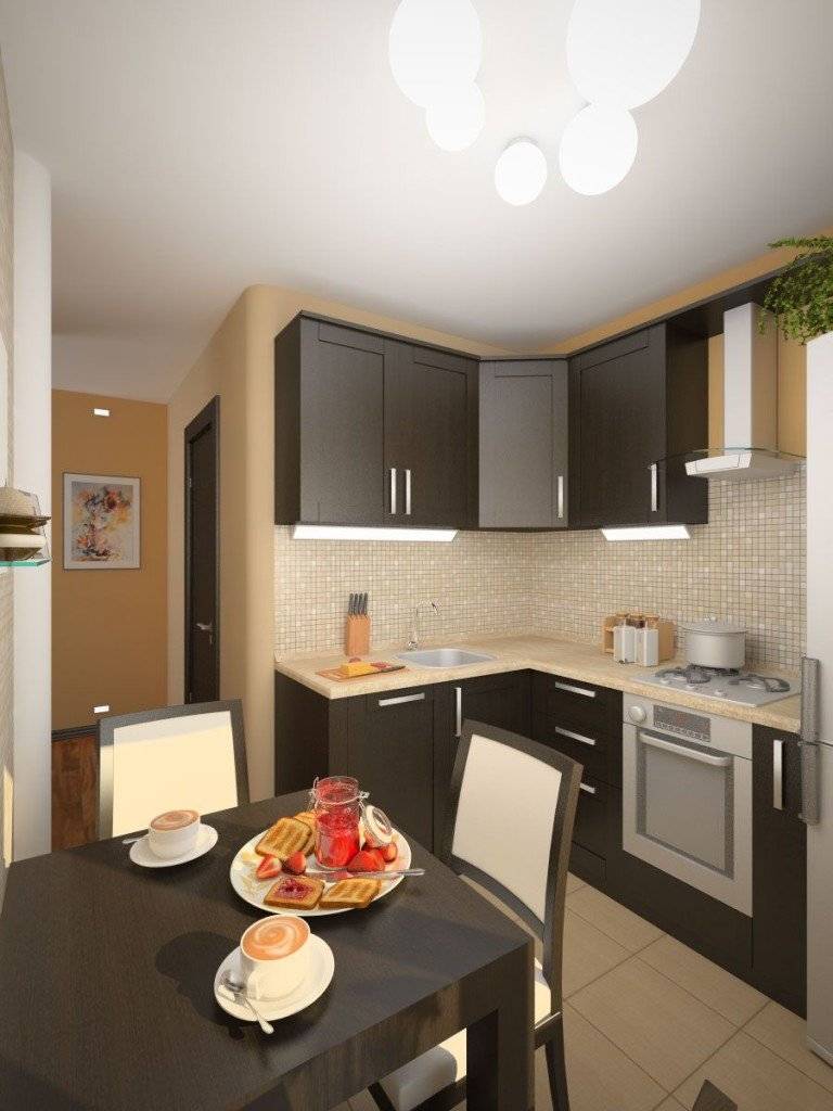 Дизайн маленькой кухни 5, 5 кв. м: советы по ремонту и фото интерьеров
