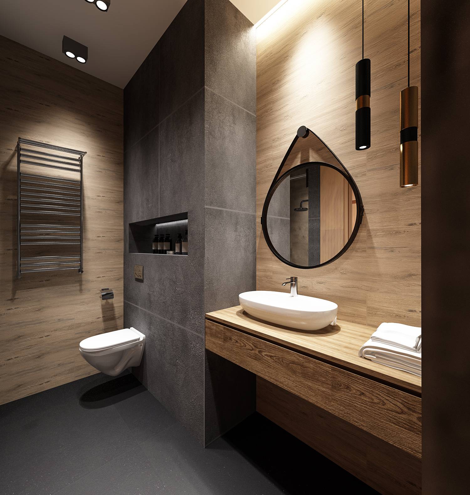 Ванная комната в различных стилях (94 фото): хай-тек и ретро, восточный дизайн и модерн, цвета в интерьерах шале, кантри и эко