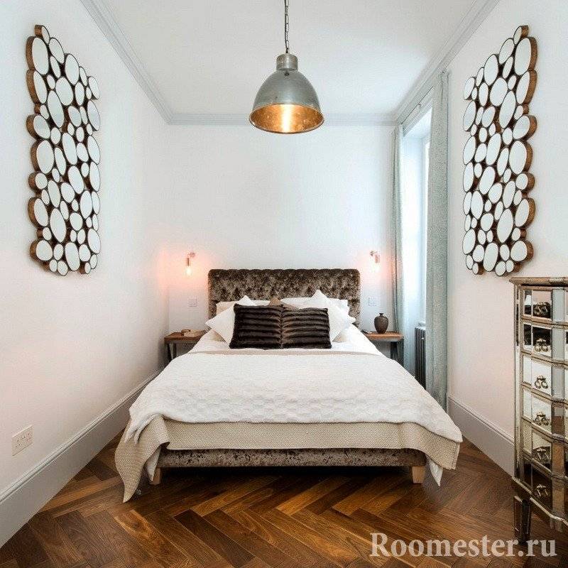 Узкая спальня: отделка, зонирование, красивые идеи оформления. 120 фото шикарных решений оформления узкой спальни!