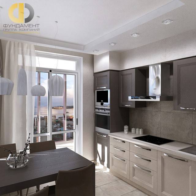 Проектирование и дизайн интерьера кухонь-гостиных площадью 12 кв. м