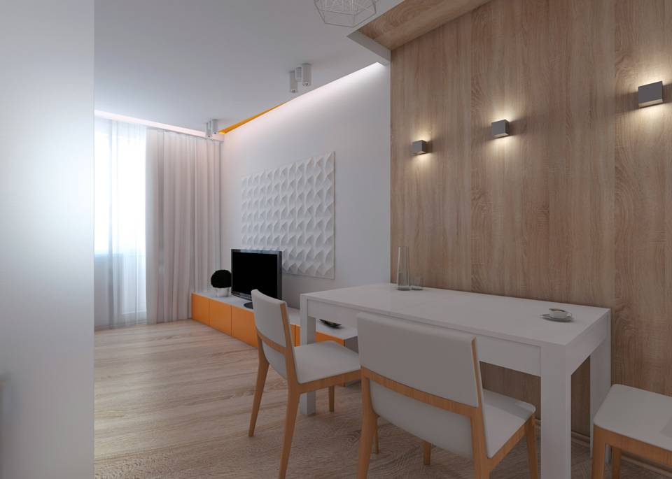 Квартира-студия 28 кв. м — дизайн интерьера (фото)