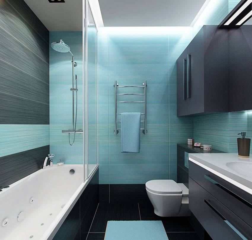 Дизайн ванной в стиле хай-тек: фото, идеи и интерьер | wergin.ru