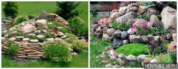 Камни для ландшафтного дизайна: 70 фото применения декоративного камня