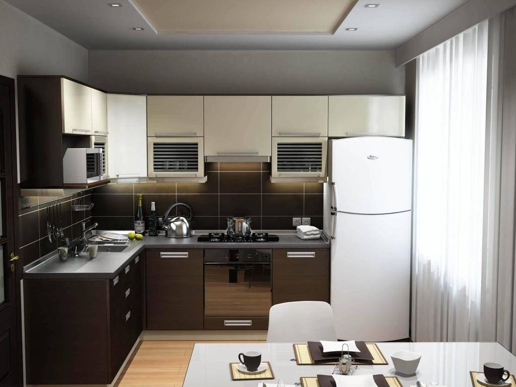 Потолок из гипсокартона на кухне: дизайн и варианты оформления :: syl.ru