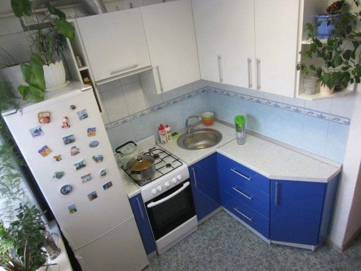Маленькая Угловая Кухня В Хрущевке Фото