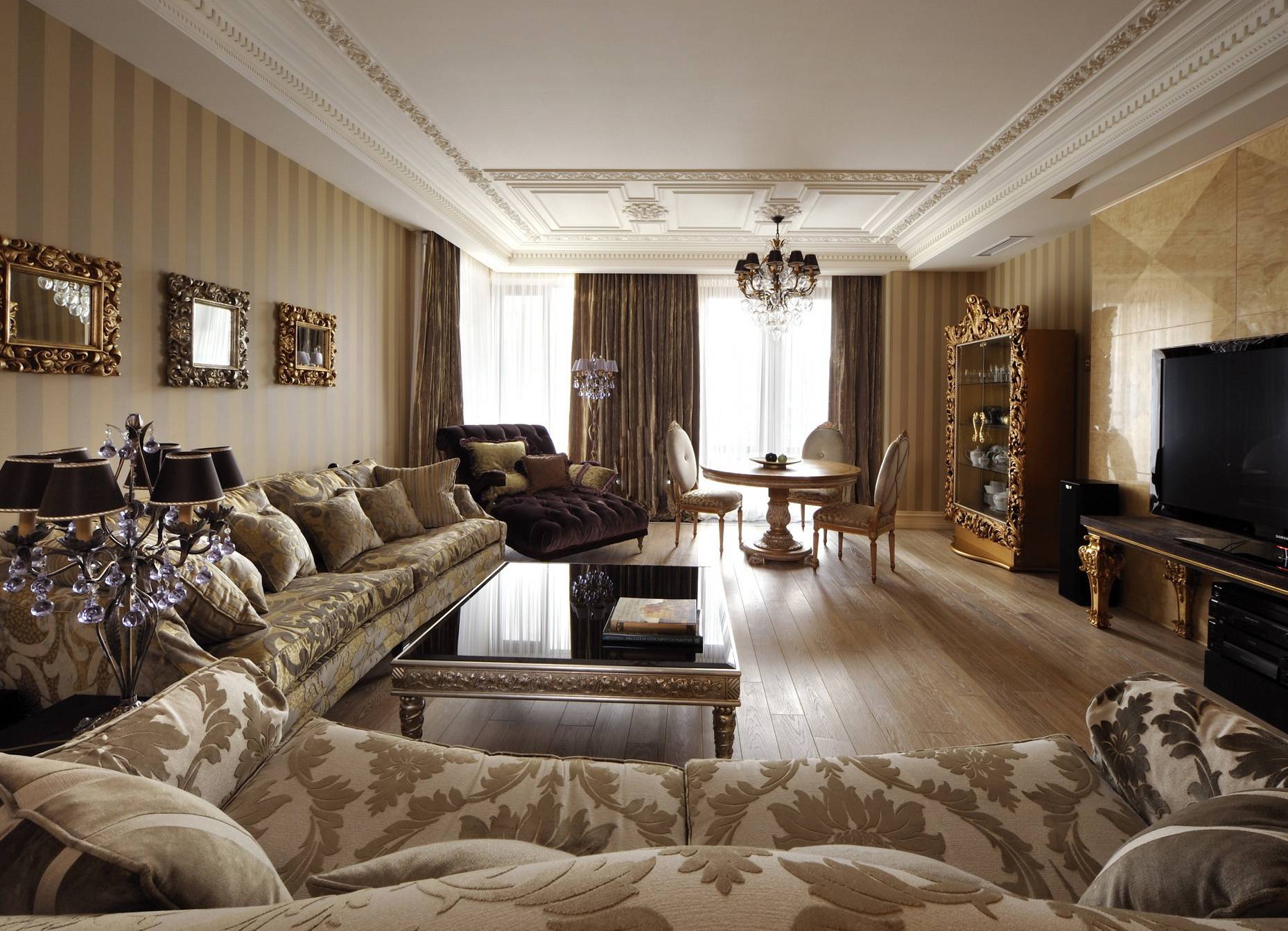Классический дизайн квартиры - 110 фото элегантно оформленного интерьера