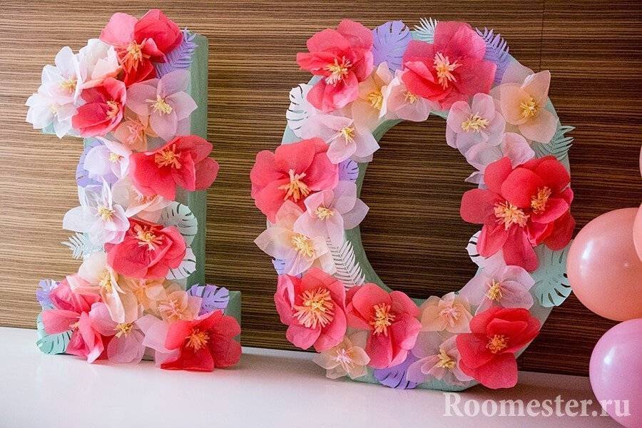 Цифры на день рождения своими руками