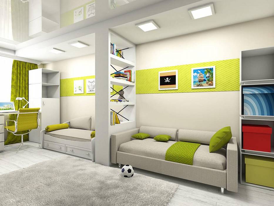 Методы оформления дизайна комнаты для детей площадью 12 кв м
