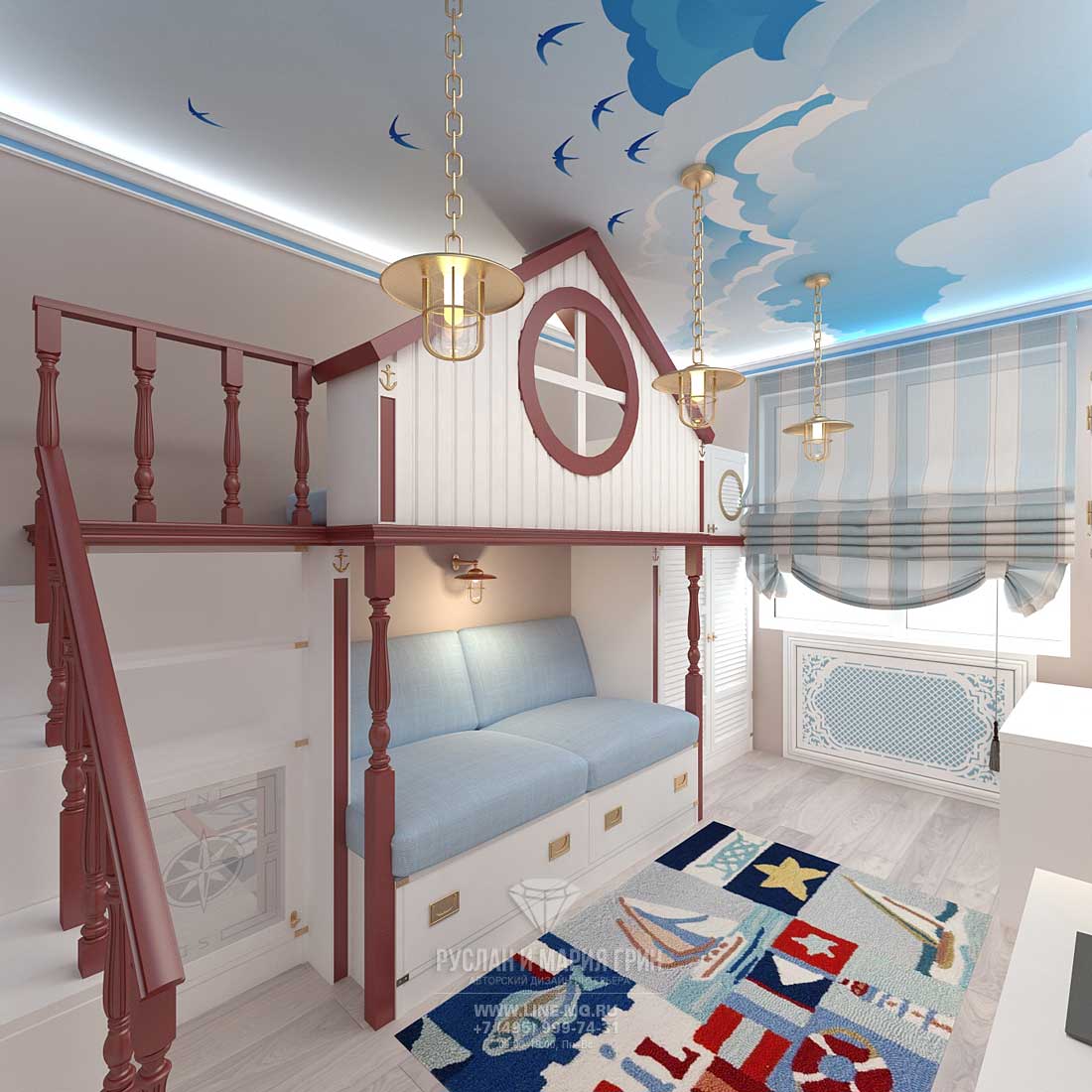 80+ идей современного интерьера детской комнаты 2021 года