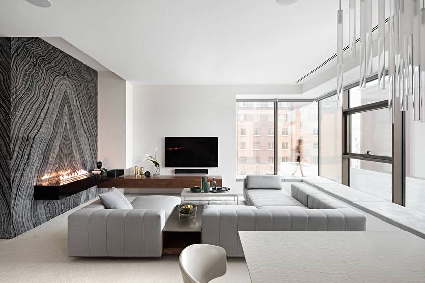 Современные идеи дизайна гостиной (123 фото): интерьер комнаты в стиле «классика», варианты декора зала в квартире - 2021