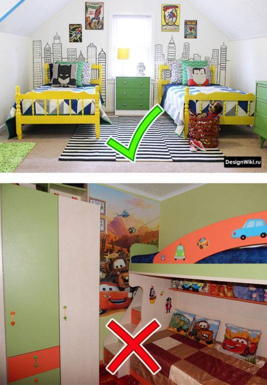 Дизайн комнаты для двоих детей: нюансы оформления, удачные варианты зонирования