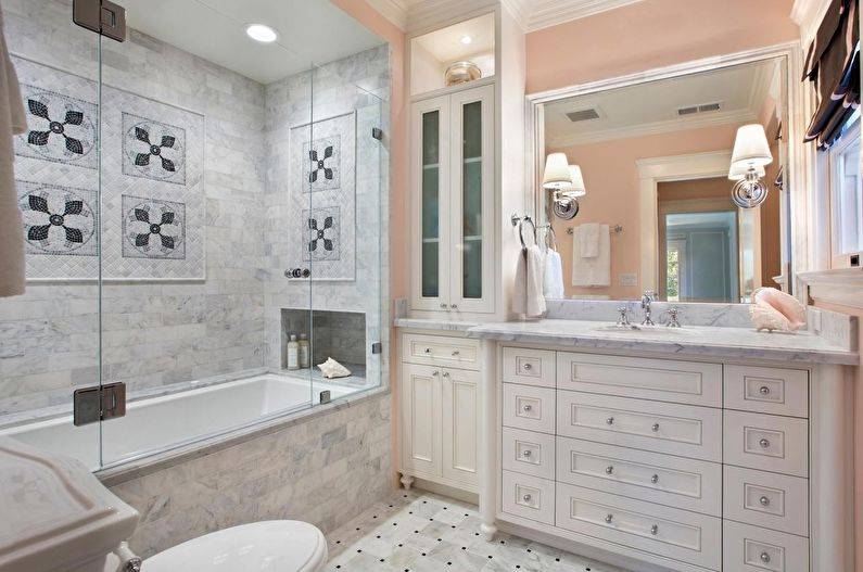 Ванная комната в классическом стиле: фото дизайна, выбор плитки, интерьер, мебель