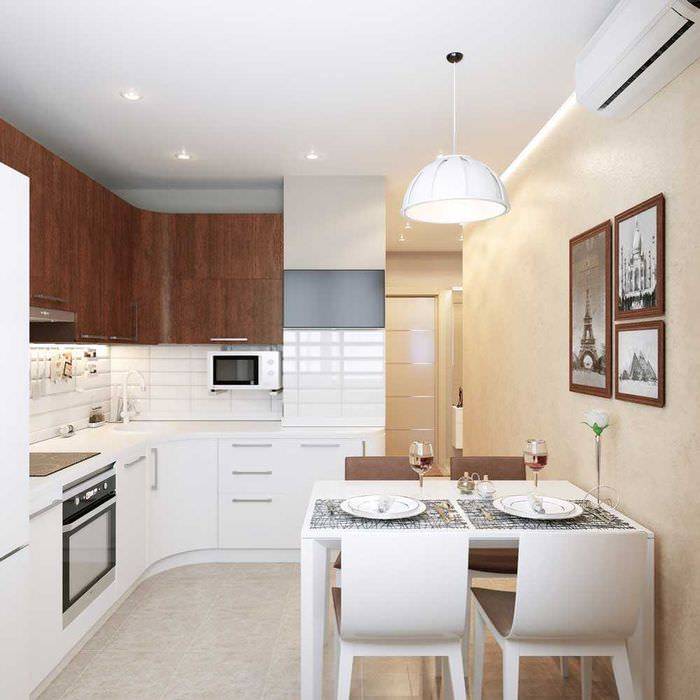 Дизайн кухни 8 кв. м: фото интерьеров и примеры планировки