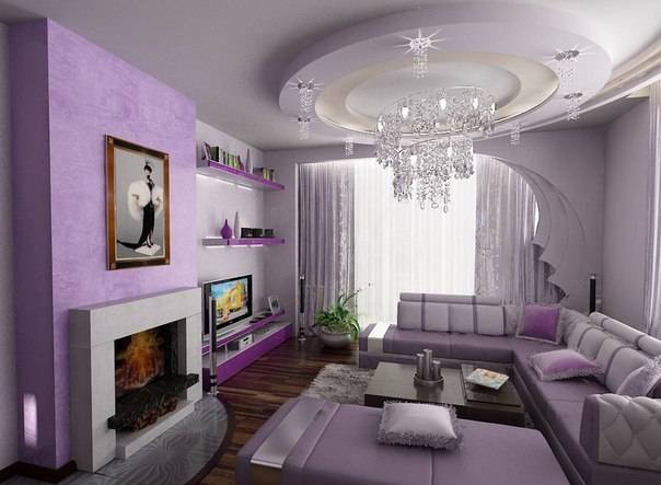 Фиолетовый диван: использование в современных интерьерах и правила подбора оттенка (135 фото)