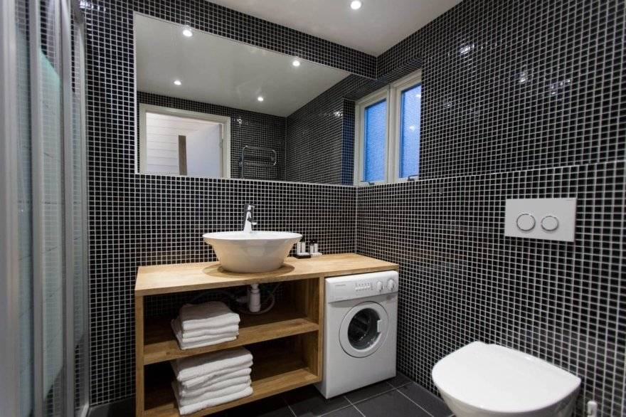 Дизайн ванной комнаты со стиральной машиной +50 фото идей