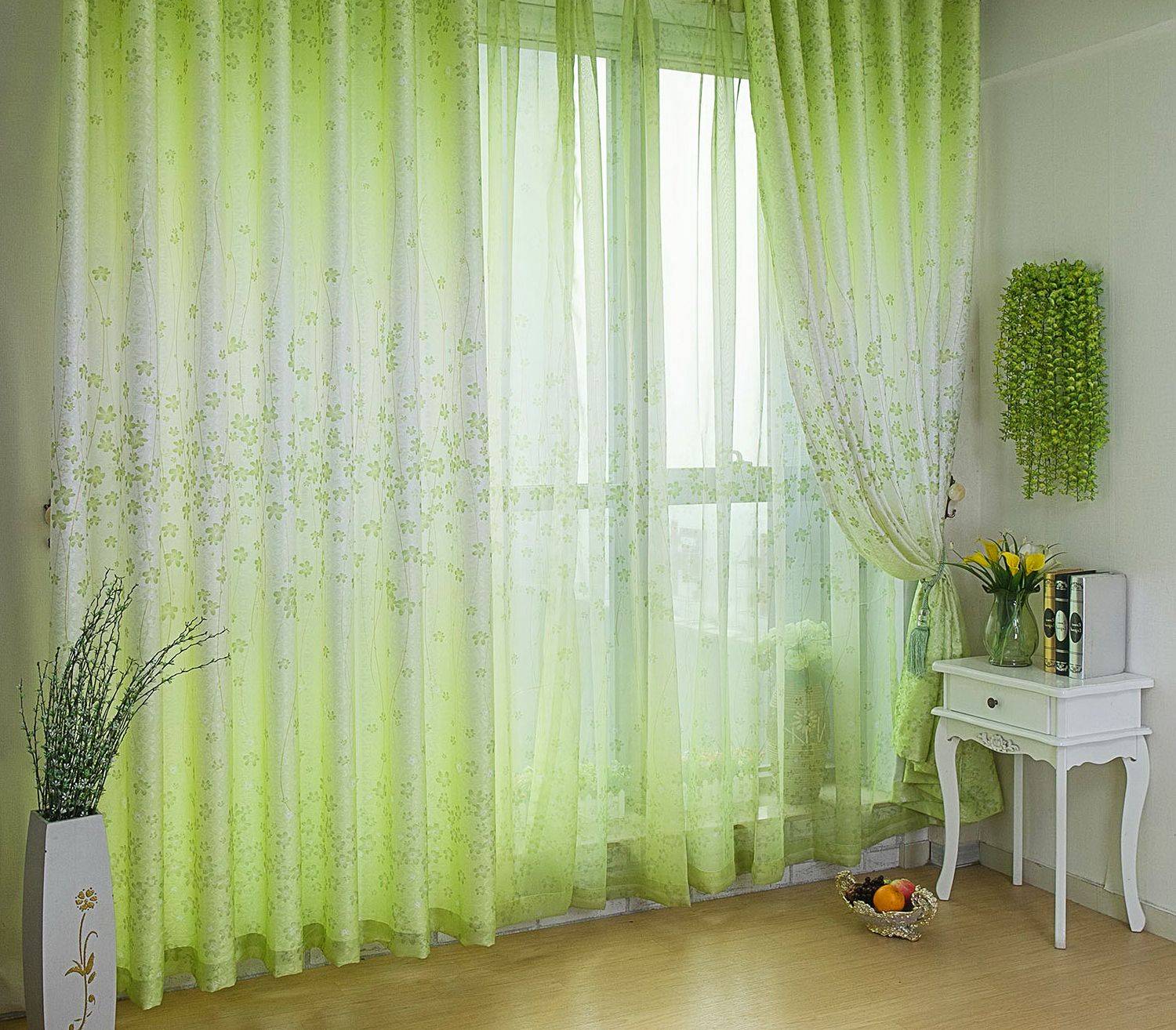 Зеленые шторы в гостиной: создаем уютный и гармоничный интерьер
