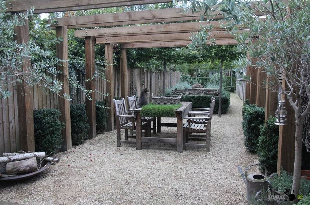 Ландшафтный дизайн двора в частном доме