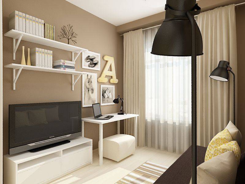 Дизайн однокомнатной квартиры (151 фото): проекты оформления интерьера, примеры ремонта в комнате для семьи с ребенком