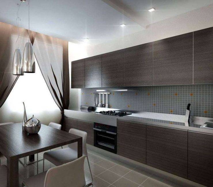 Дизайн кухни венге: сочетание с другими цветами при оформлении интерьера, оттенки для верха и низа мебели