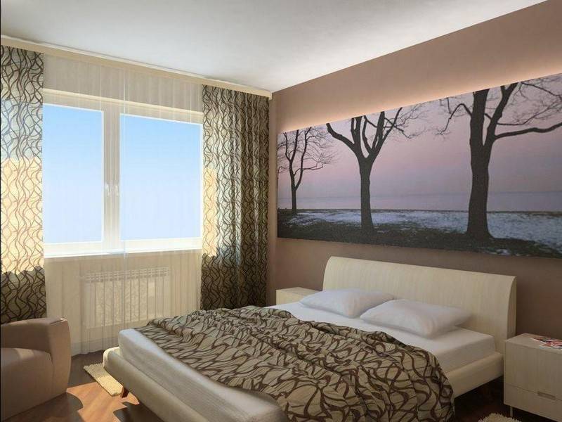 Уютный дизайн для маленьких комнат: фото обоев для спальни в интерьере небольших размеров