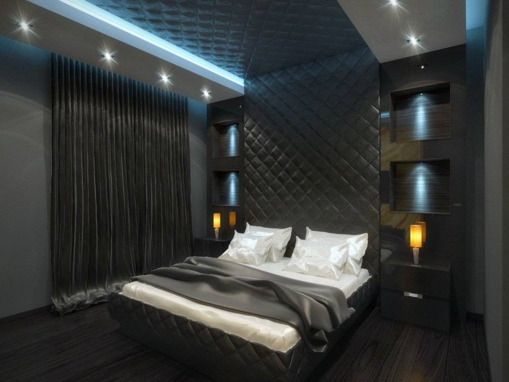Дизайн большой спальни: фото комнаты с мебелью в светлых и темных тонах
