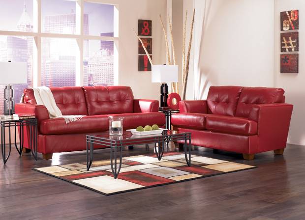 Примеры оформления интерьера с красным диваном