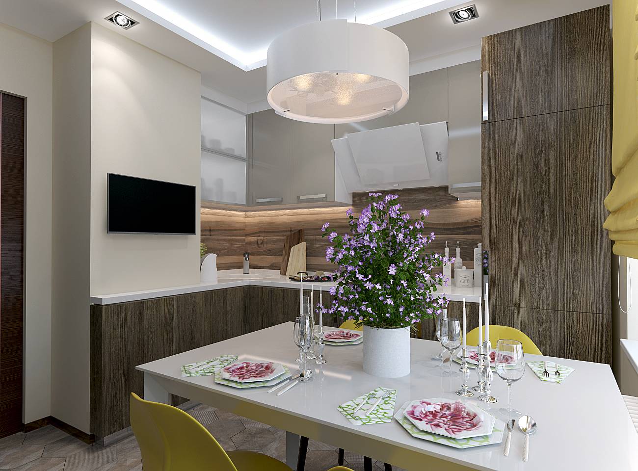Кухни п-44т с эркером (46 фото): планировка комнаты в зависимости от размеров, шторы и мебель в дизайне интерьера