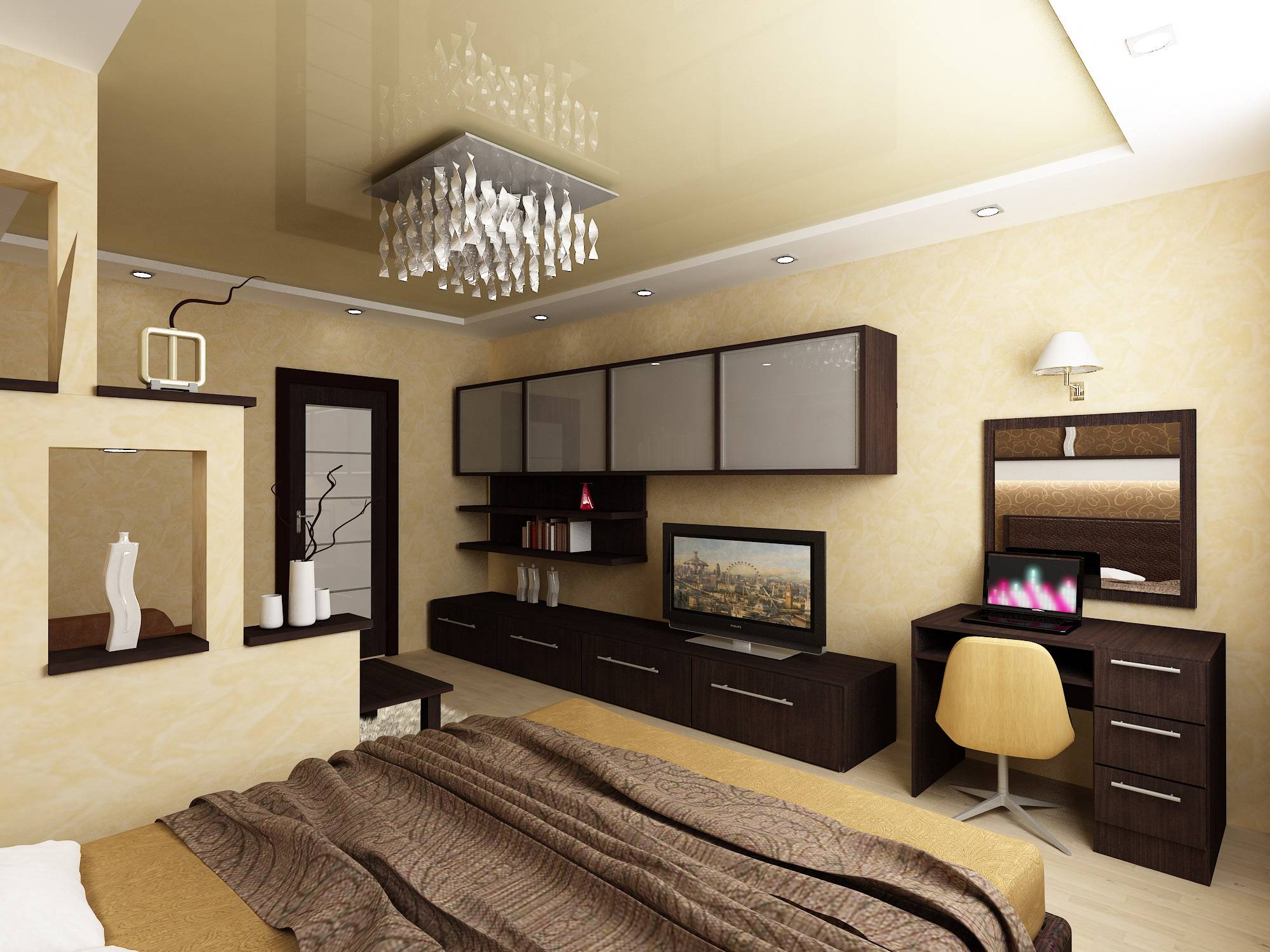Дизайн комнаты 18 кв м спальни гостиной: фото, особенности, варианты