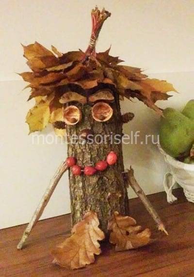 Интересные поделки из природного материала